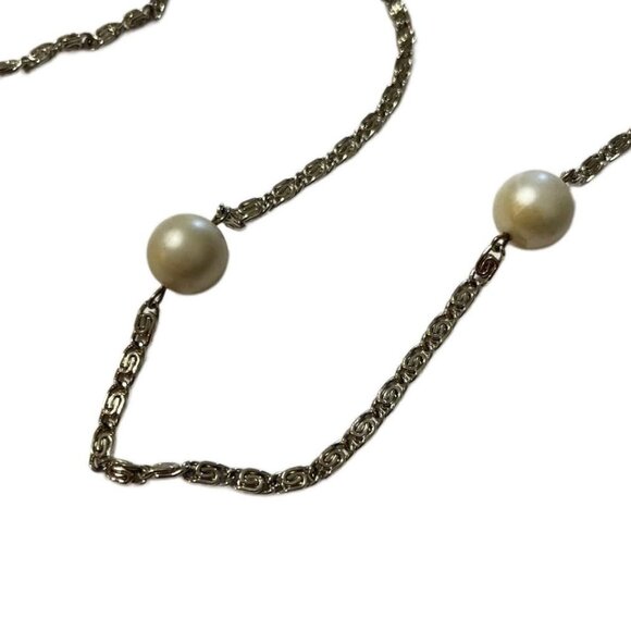 Silver Pearl Bead Chain – 56” Long - Picture 1 of 1